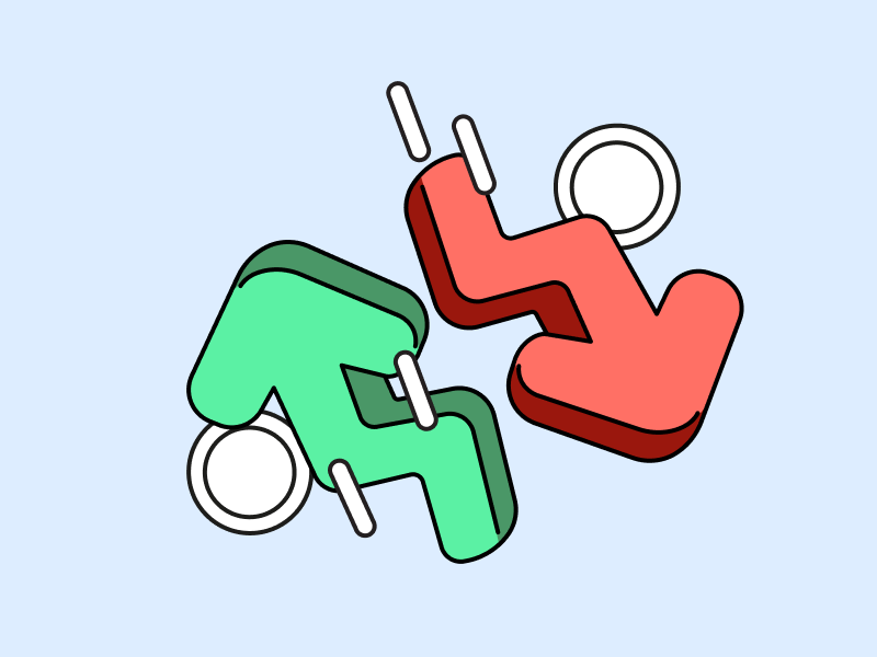 Trading menggunankan uptrend dan downtrend